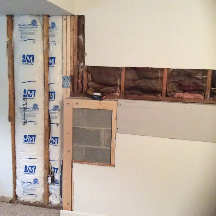 Wall insulation replacement during Contents Cleaning & Restoration in West Seneca